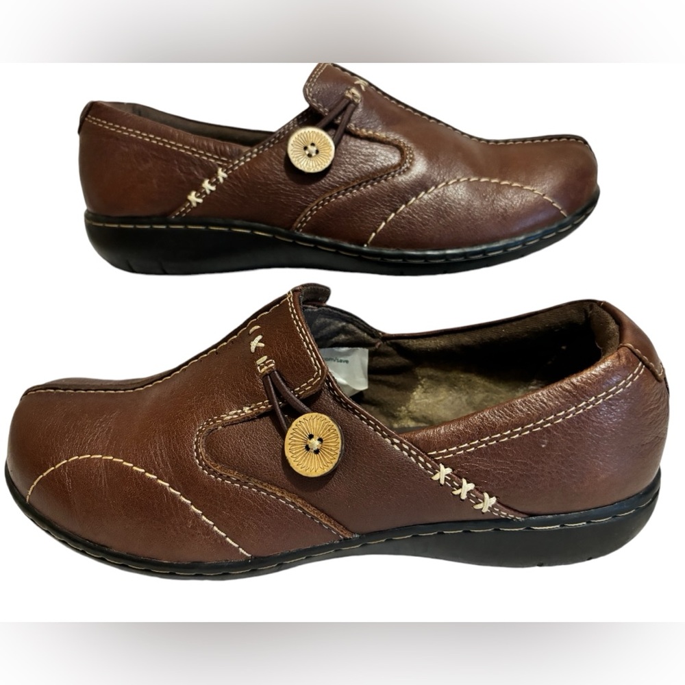 LEATHER LOAFERS BROWN BY CLARK 7